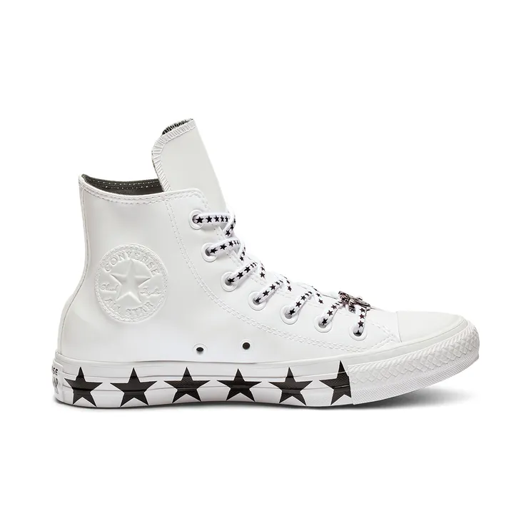 Converse Chuck Taylor All-Star Hi Miley Cyrus White Black Stars (W)