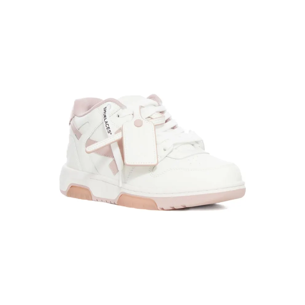 Off-white Lace-up Panelled Leather “White/Pink” (W259C9L018 WHIPK)