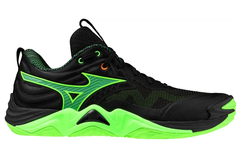 Mizuno Wave Momentum Elite Black Glowing Apple Mandarin Orange (V1GA251249)