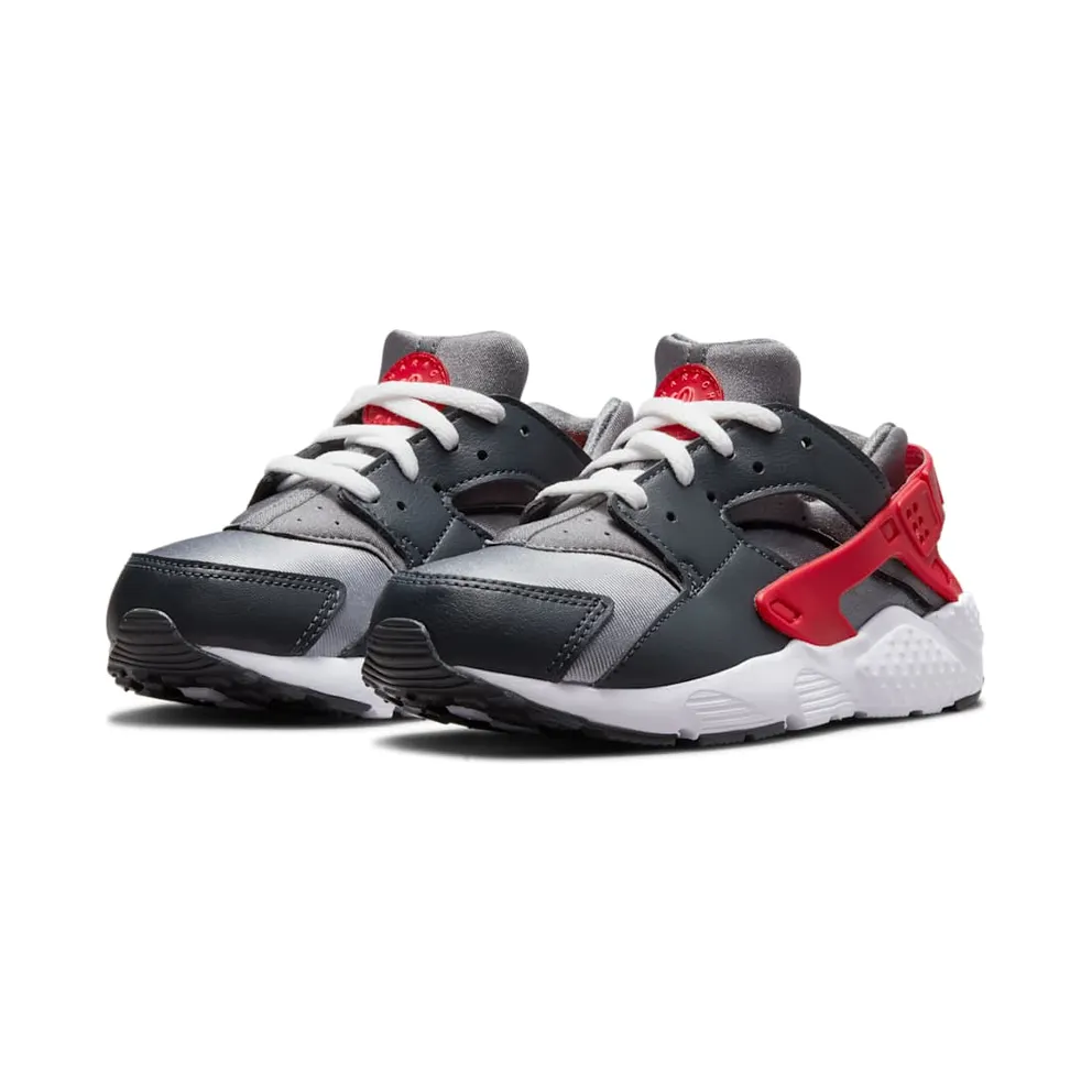 Nike Huarache Run “Dark Smoke Grey / Light Smoke Grey / Smoke Grey / University Red” (704949-041)