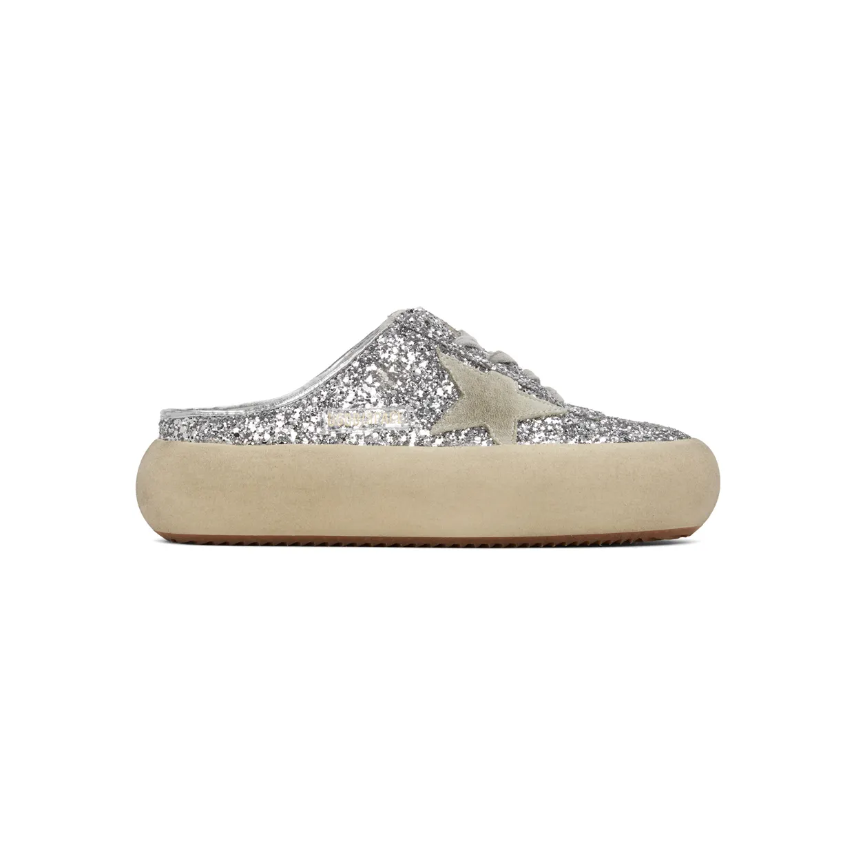 Golden Goose Silver Space-Star Sabot Sneakers (GWF00322.F002999.70136)