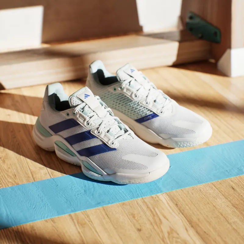Adidas Stabil 16 Indoor Cloud White / Lucid Blue / Semi Flash Aqua (IE1084)