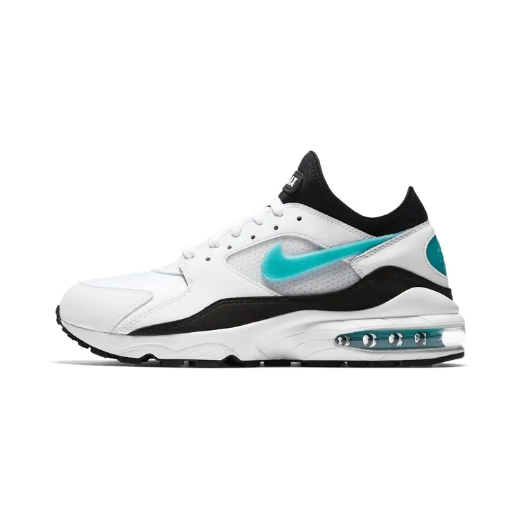 Nike Air Max 93 OG Dusty Cactus (2018) “White / Black / Sport Turquoise” (306551-107)