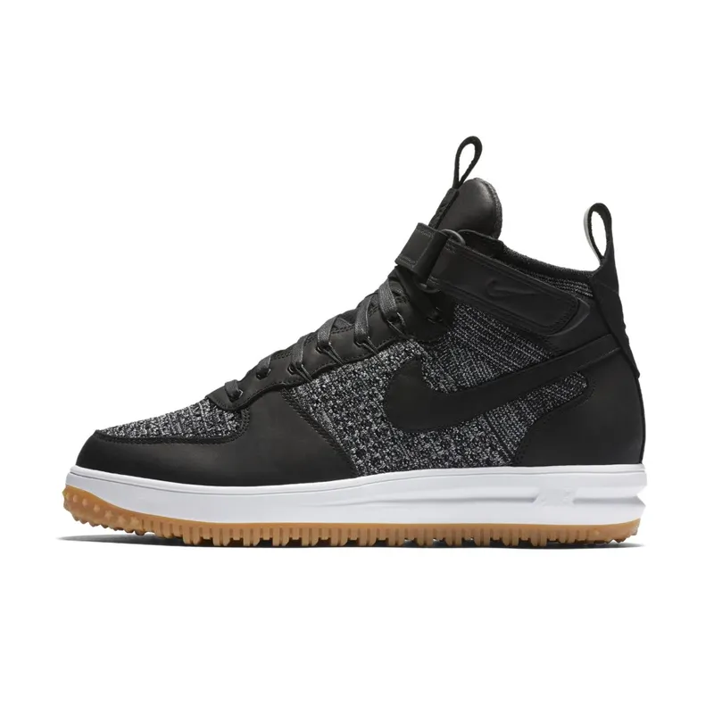 Nike Lunar Force 1 Flyknit Workboot Black/White-Wolf Grey Black/White-Wolf Grey (855984-001)