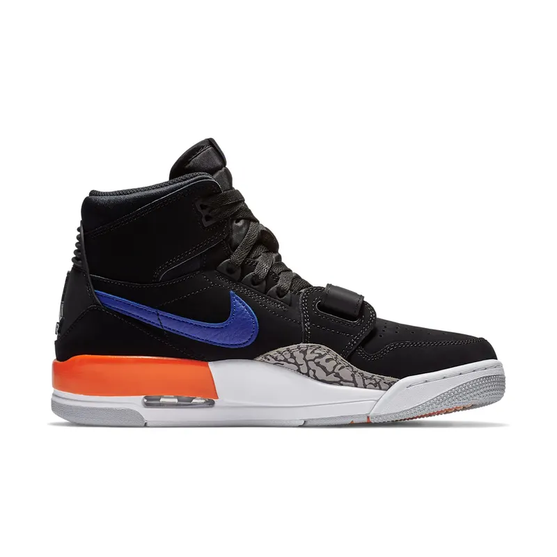 Jordan Legacy 312 Knicks Black/Rush Blue-Brilliant Orange (AV3922-048)