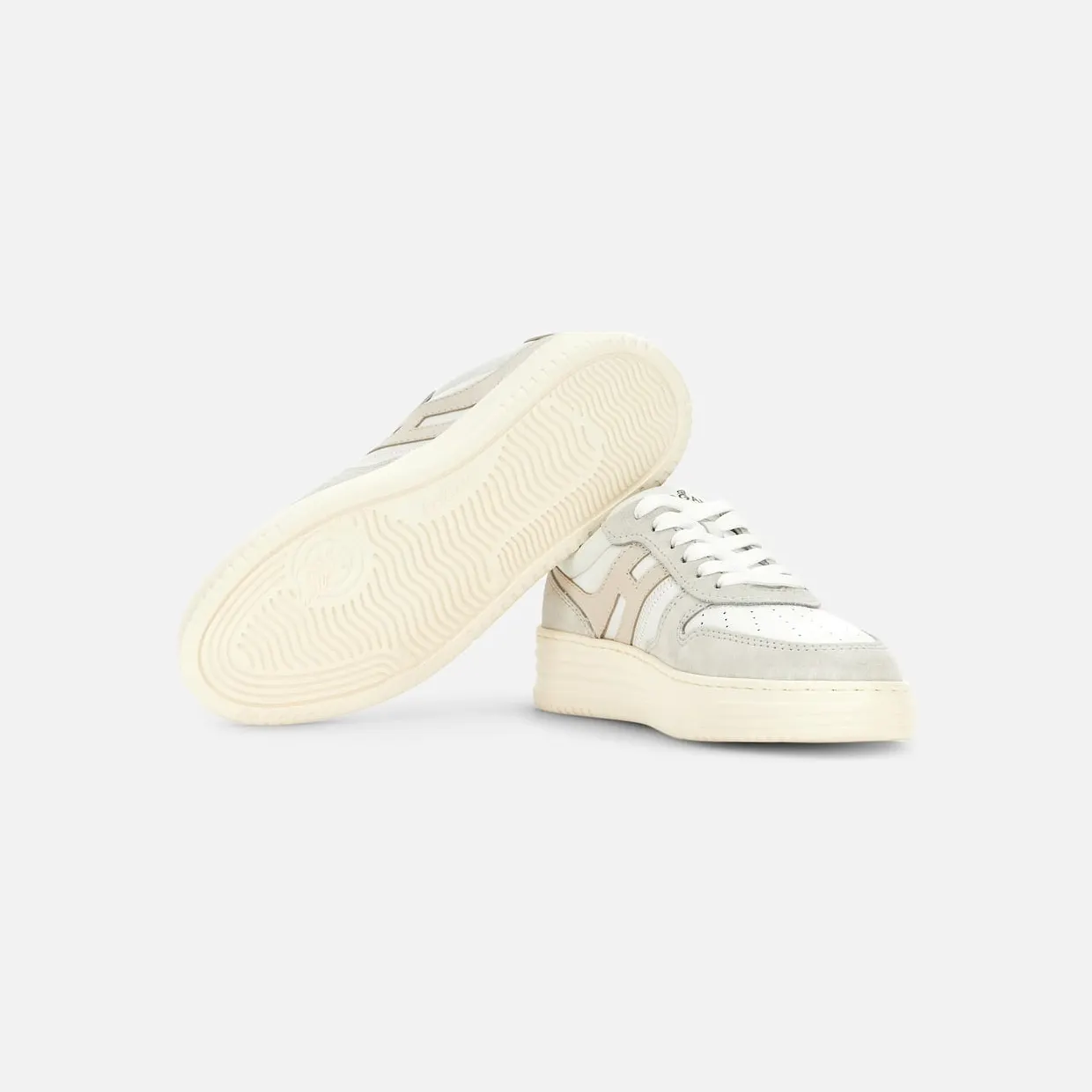 Sneakers Hogan H630 Silver Ivory (HXW6300EU50ODZ0ZS5) (4)