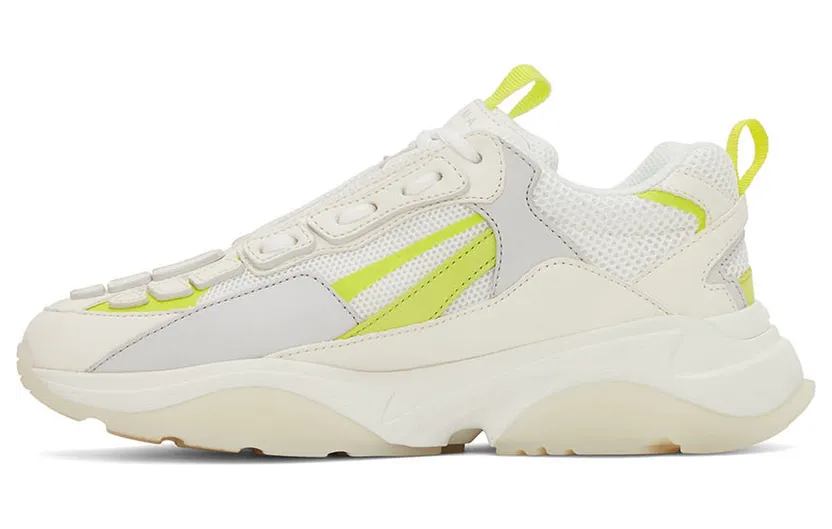AMIRI White & Yellow Bone Runner Low-Top Sneakers (PF22MFS001-780) (3)