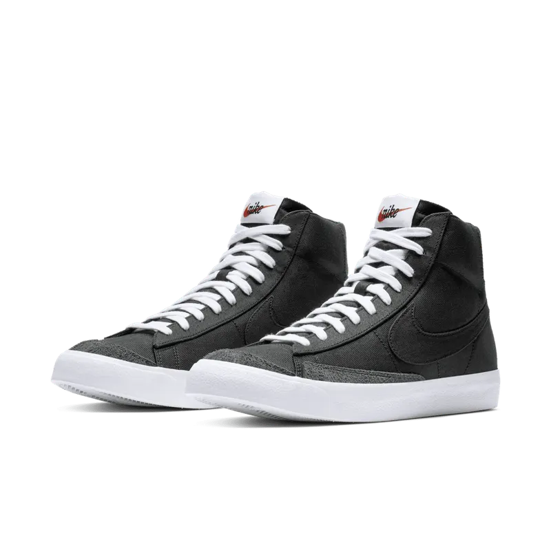 Nike Blazer Mid 77 Vintage Black Canvas Black/Black-Black-White (CD8238-001)