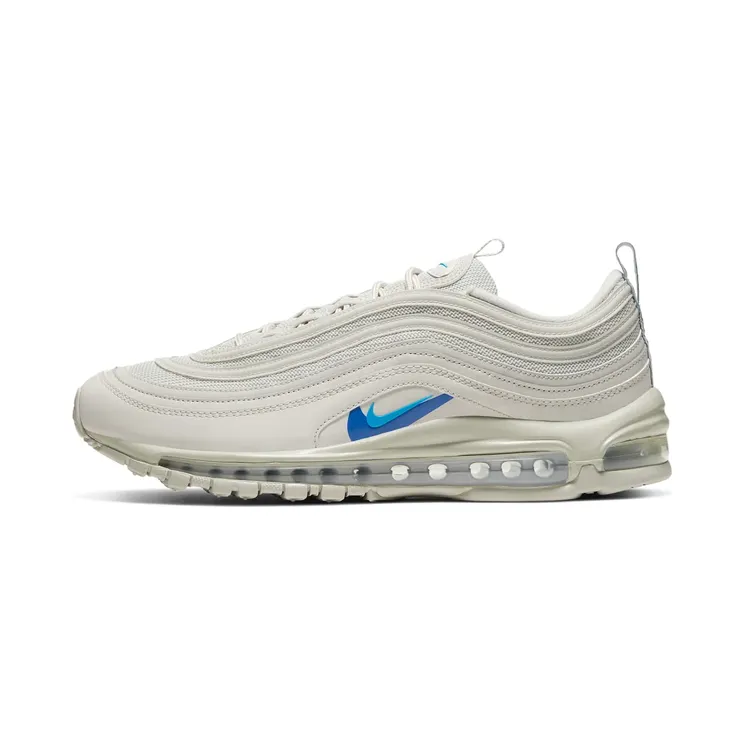 Nike Air Max 97 ‘Double Blue Swoosh’ “Light Bone / Hyper Royal / Pure Platinum / Blue Hero” (CT2205-001)