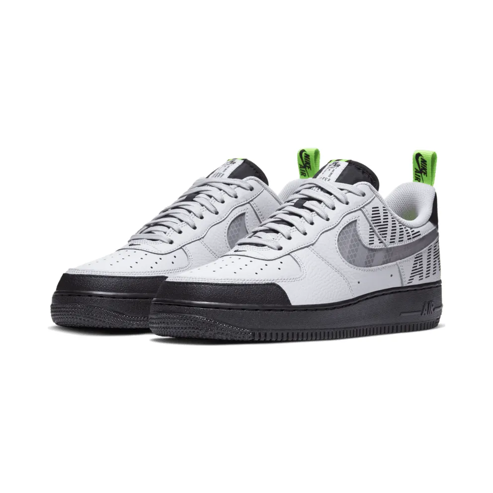 Nike Air Force 1 Low Under Construction Grey Vast Grey/Gunsmoke-Black-Electric Green (BQ4421-001)