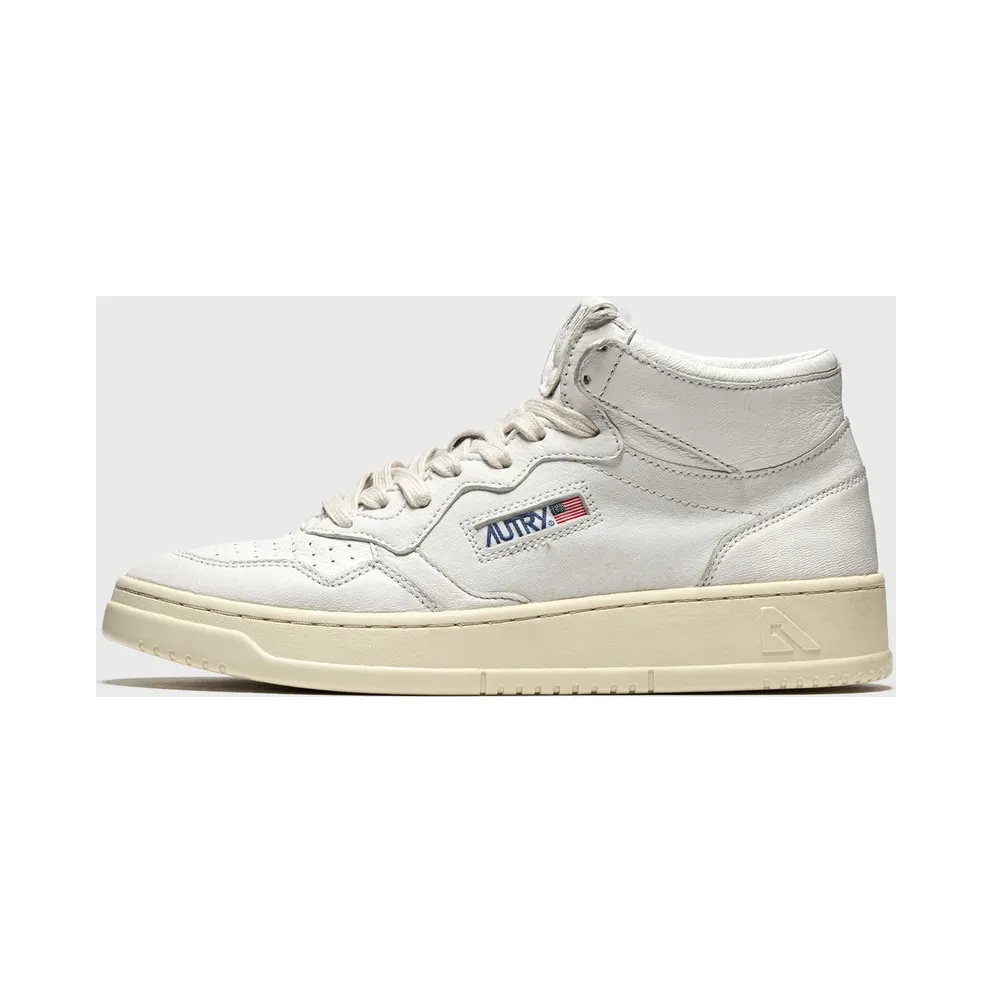 Autry Medalist Mid Goat / Goat White (AUMWGG04)