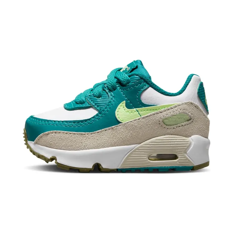 Nike Air Max 90 TD “White / Bright Spruce / Phantom / Barely Volt” (CD6868-124)