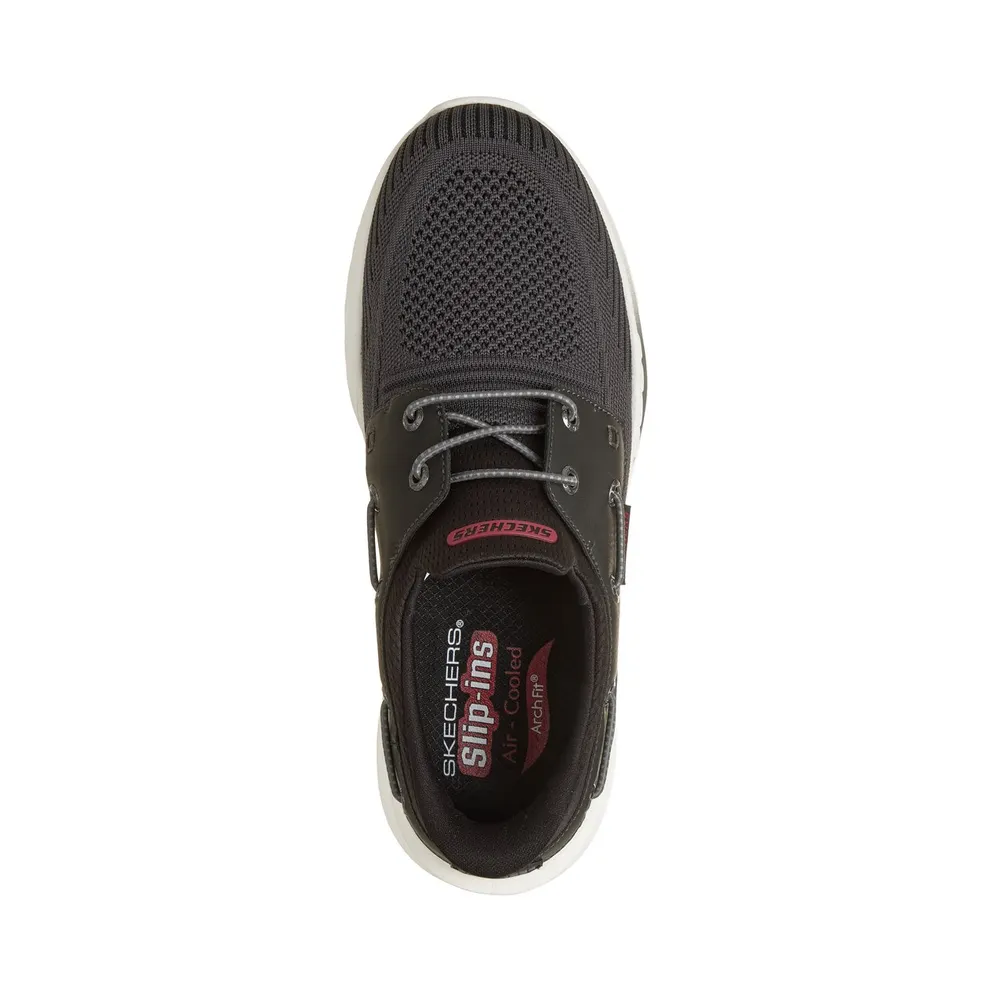 Skechers Slip-ins Relaxed Fit: Arch Fit Orvan – Starport Sneaker Houtskool/Black