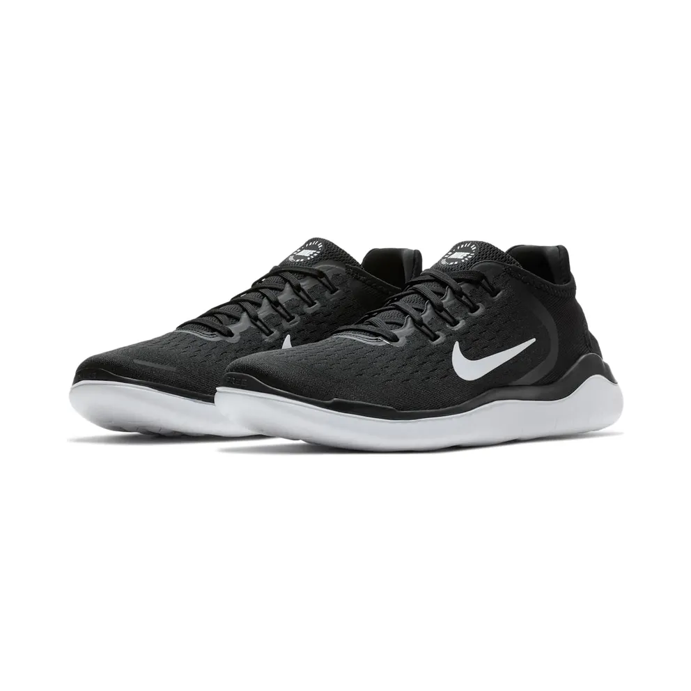 Nike Free RN 2018 Black White Black/White (942836-001)