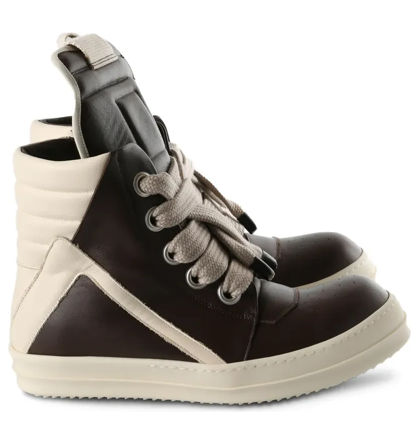 Rick Owens Jumbolaced Geobasket high-top “Brown” (RU01F2898LCOW2)