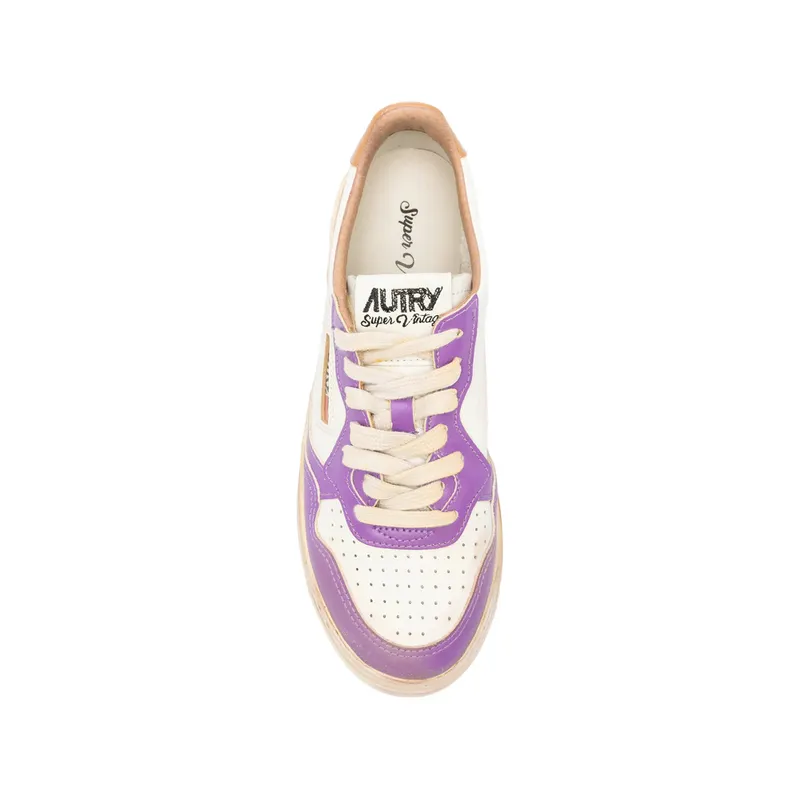 Autry Medalist Low Super Vintage “White/Purple” (AVLW SV59)