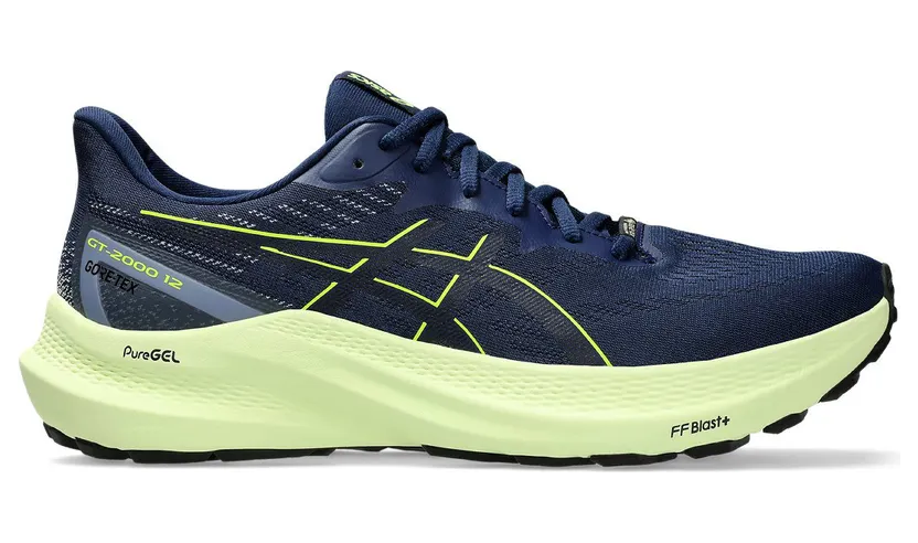 ASICS GT-2000 12 GTX Blue Expanse Safety Yellow (1011B687-400)