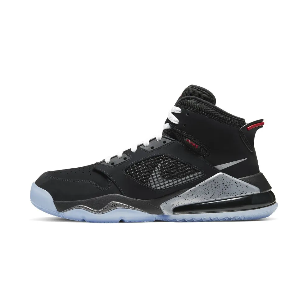 Jordan Mars 270 Black Metallic Silver Black/Metallic Silver-Fire Red-White-Black (CD7070-010)