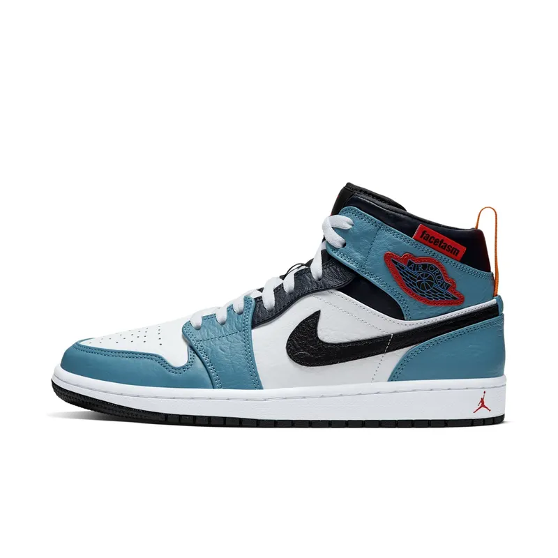 Air Jordan x Facetasm Nike AJ I 1 Mid ‘Fearless’ (2019) (CU2802-100)