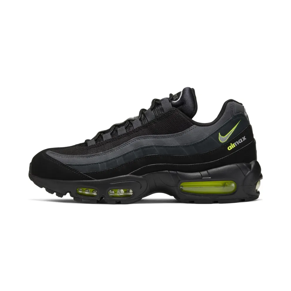 Nike Air Max 95 Retro Logo Black Grey Volt Black/Wolf Grey-Cool Grey-Volt (CV1635-002)