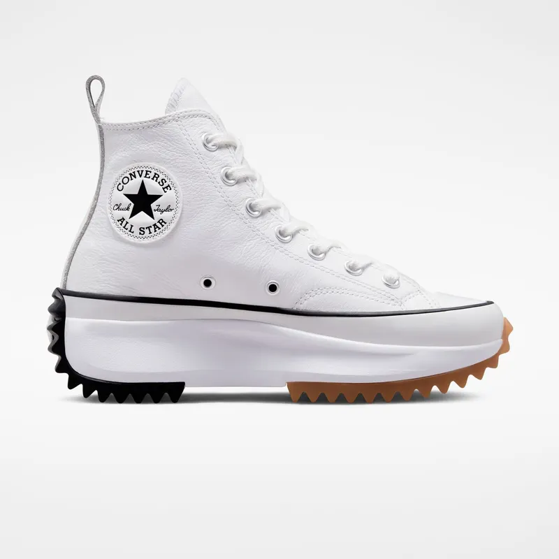 Converse Run Star Hike Platform Foundational Leather White/Black/gum