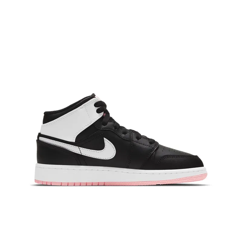 Jordan 1 Mid Arctic Pink Black (GS) Arctic Pink/Black-White (555112-061)