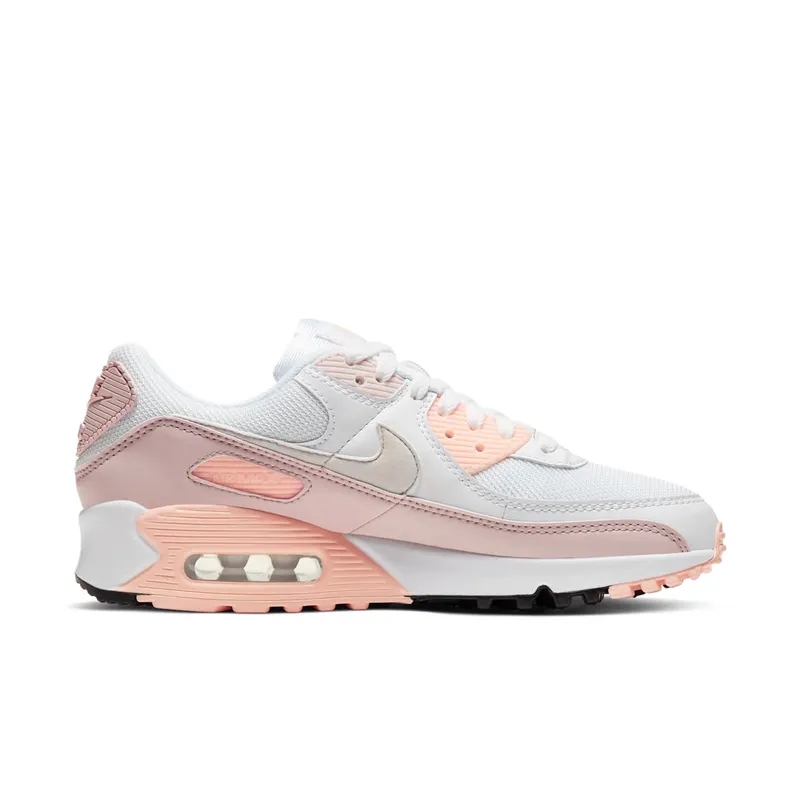 Nike Air Max 90 White Barely Rose (W) White/Barely Rose-Crimson Tint-Platinum Tint (CT1030-101)
