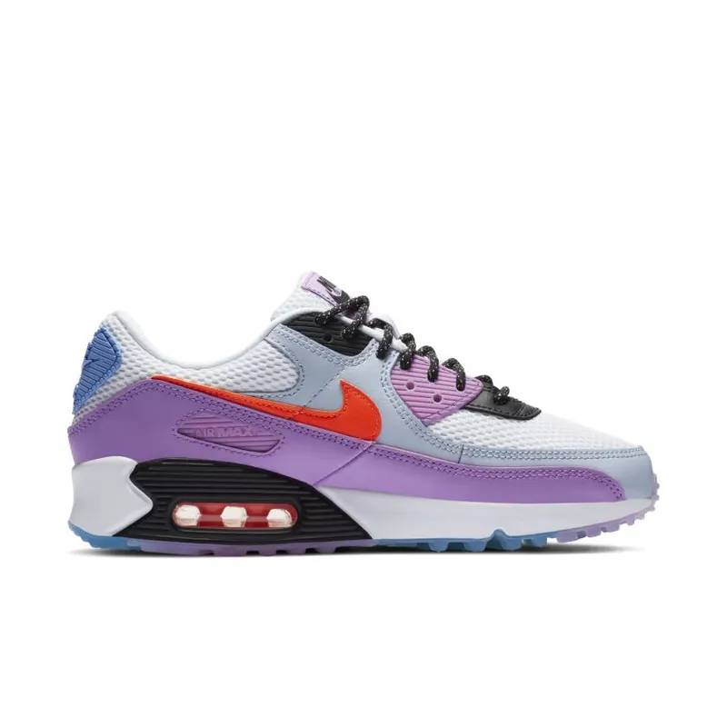 Nike Air Max 90 Carnival (W) White/Hyper Crimson-Violet Star (CW6029-100)