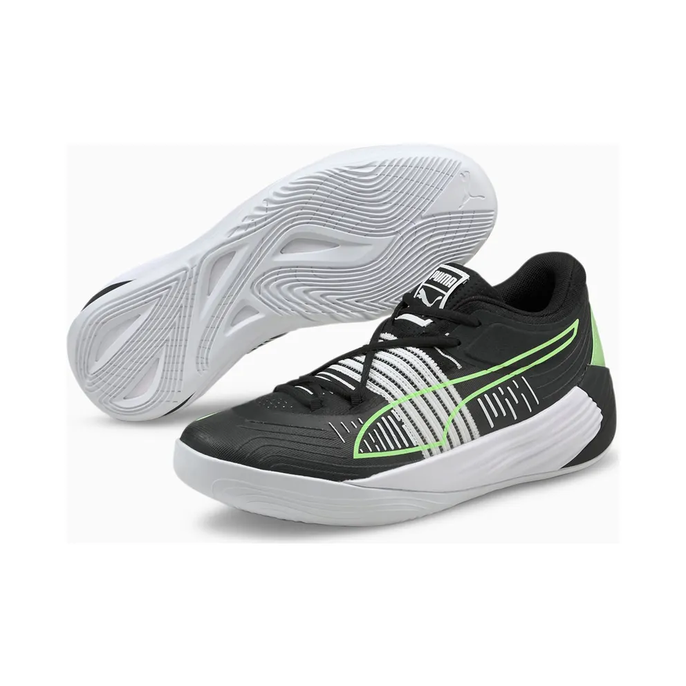 Puma Fusion Nitro Basketball Shoes Black/Green (195587-01)