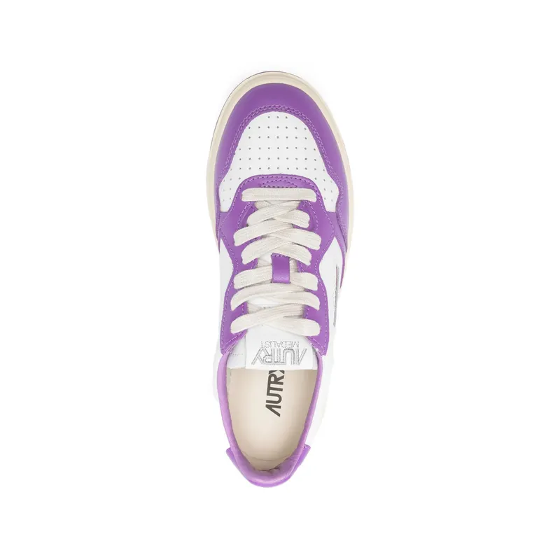 Autry Lace-up Perforated “White/Purple” (AULW WB07)