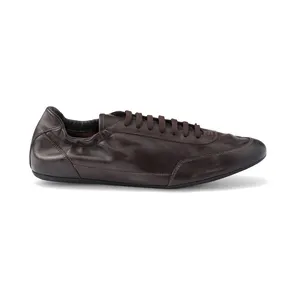 Prada Collapse Sneakers Leather Dark Brown (2EG479_7V6_F0003_F_G001)