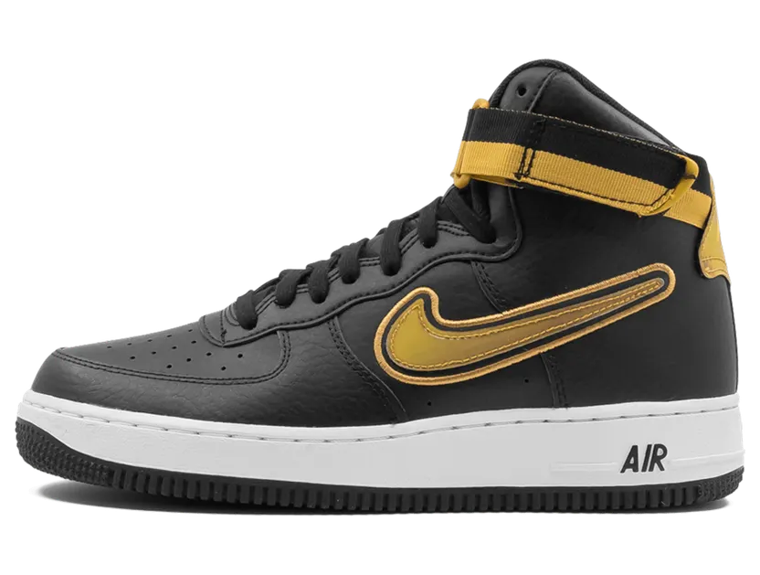 Nike Air Force 1 High NBA Black Metallic Gold