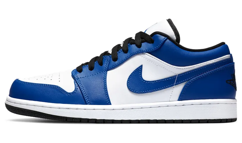 Air Jordan 1 Low ‘Game Royal’ White/Game Royal/Black (553558-124)