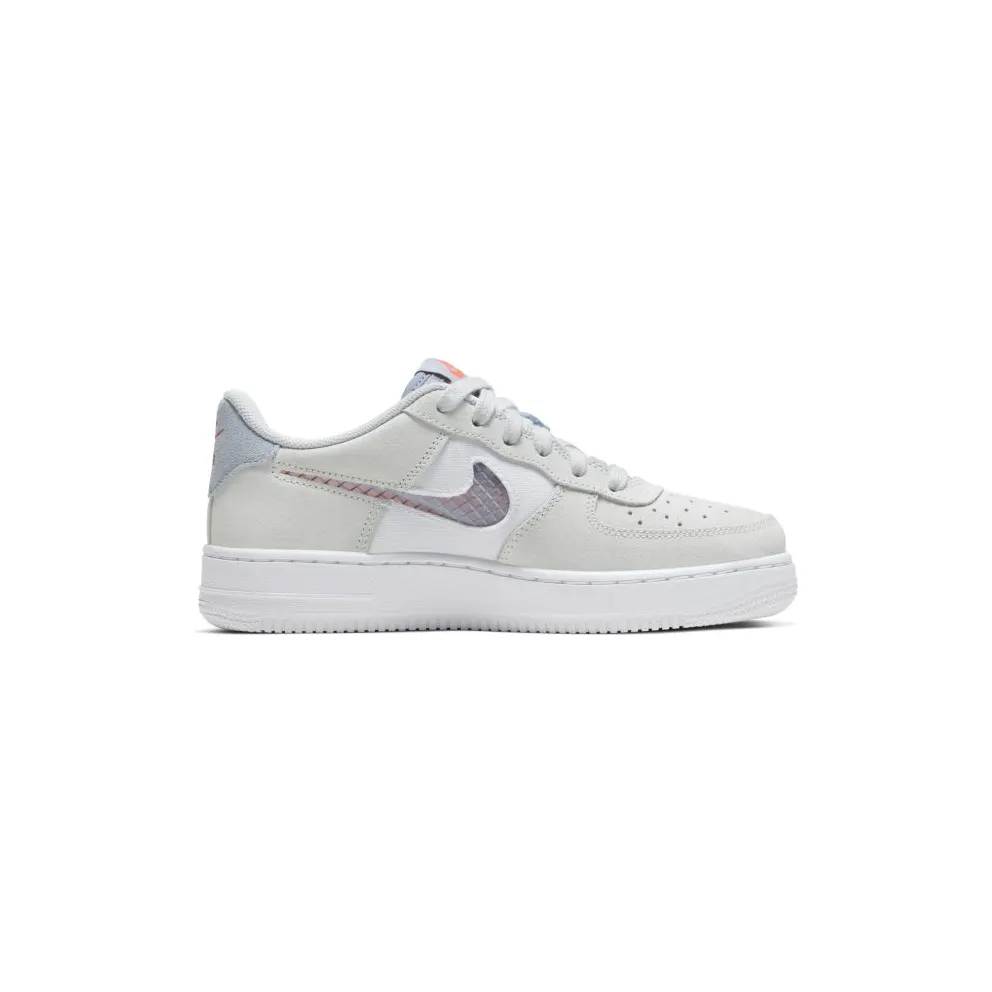 Nike Air Force 1 LV8 Pure Platium (GS) Pure Platinum/White/Hyper Crimson (CJ4093-001)