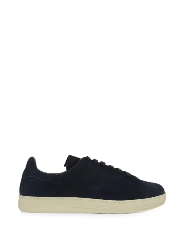 TOM FORD perforated-detail lace-up – Blue (J1507LCL423NUWM)