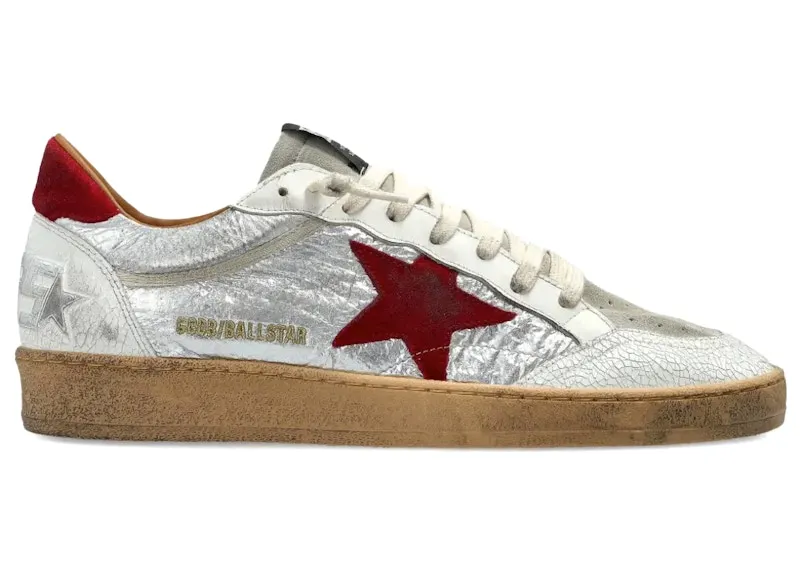 Golden Goose Ball Star Silver Red (GMF00771.F008162.70346)