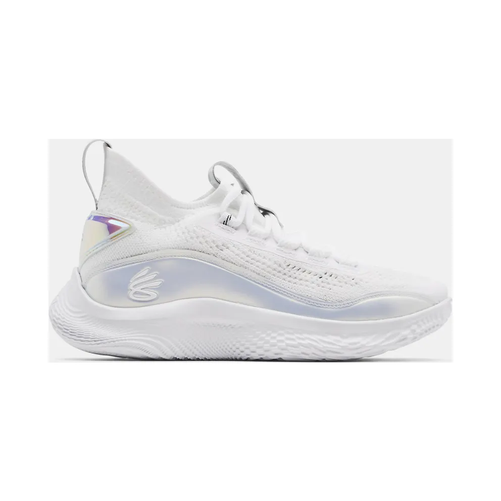 Under Armour Basketball Shoes Grade School Curry Flow 8 White (3024423-104)