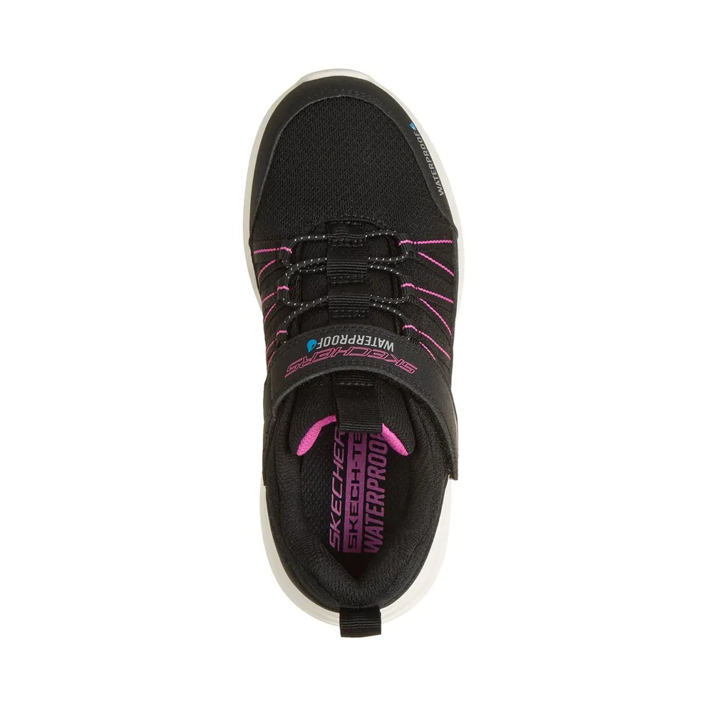 Skechers Waterproof: Bounder Pro “Aqua Step Sneaker Black / Heet Pink” (303484LBKHP)