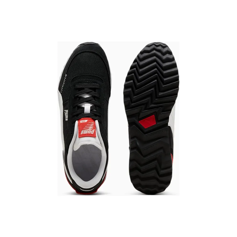 Puma Road Rider van suède White/Black – “Black” (397377-02)