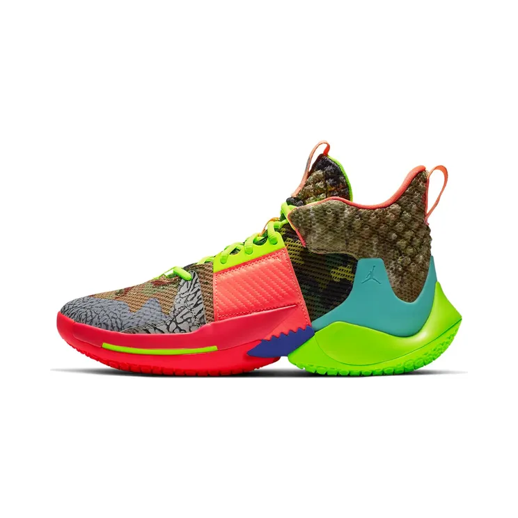 Jordan Zer0.2 SP Why Not? “Camo Green / Volt / Infrared / Hyper Turquoise” (CI6875-300)