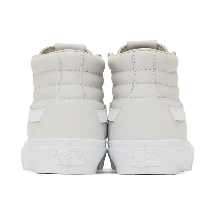 Vans Off-White Leather Sk8-Hi Reissue VLT LX Sneakers (VN0A4BVH9HA)