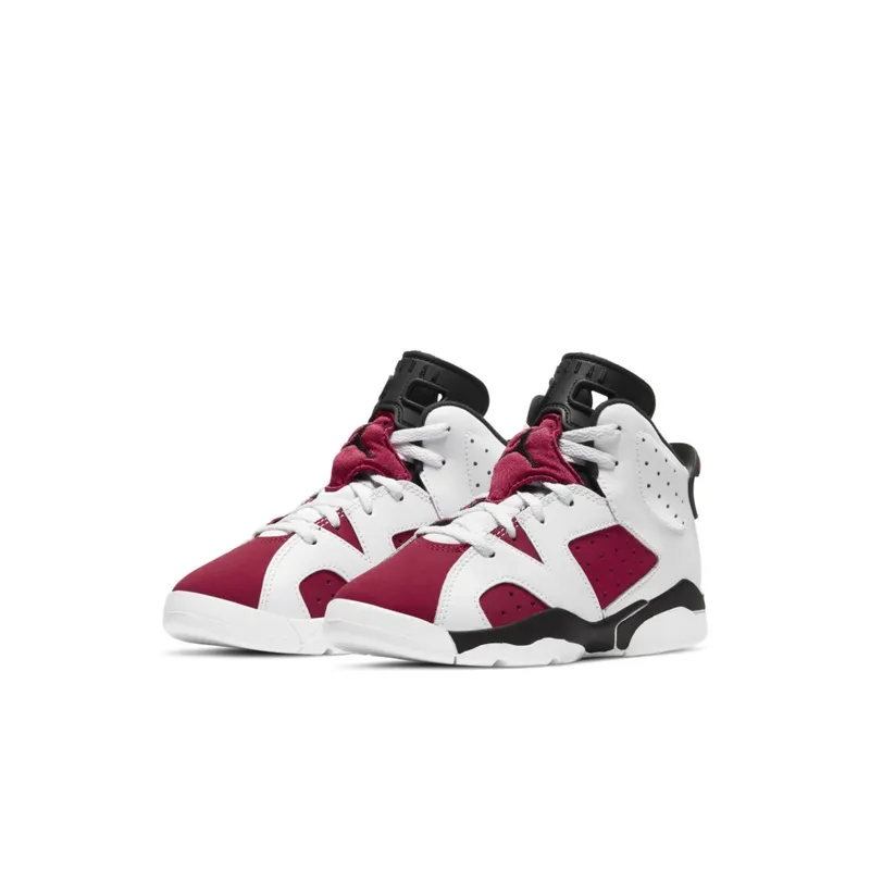 Jordan 6 Retro Carmine 2021 (PS) White/Black-Carmine (384666-106)