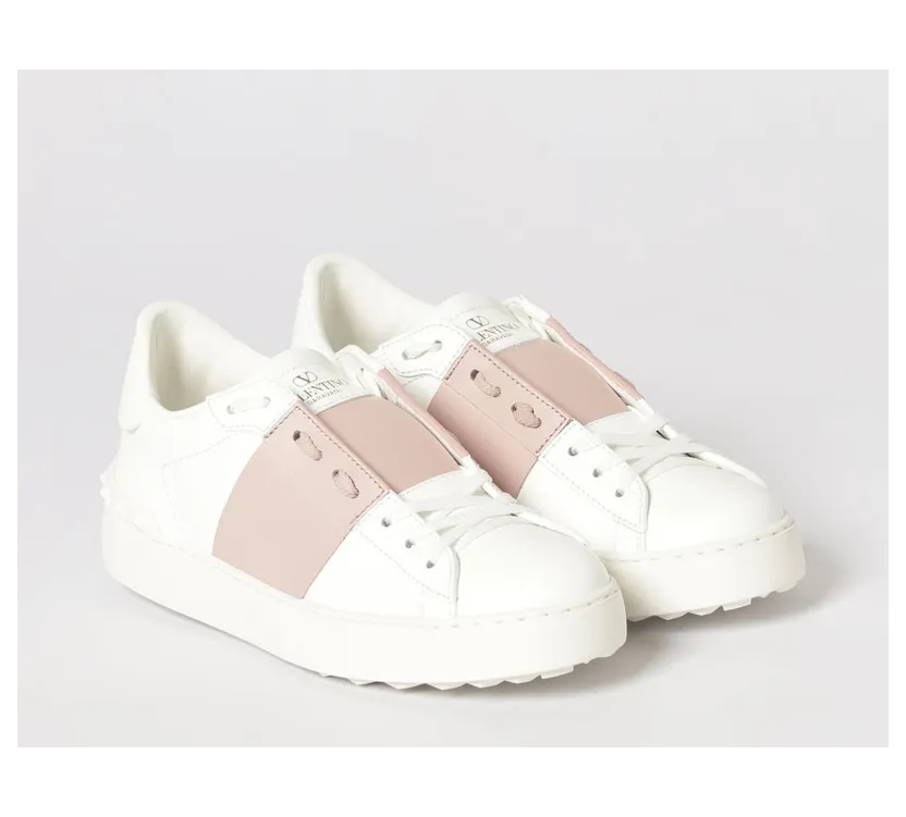Valentino garavani Open Leather Sneakers White (8W2S0781BLU834)