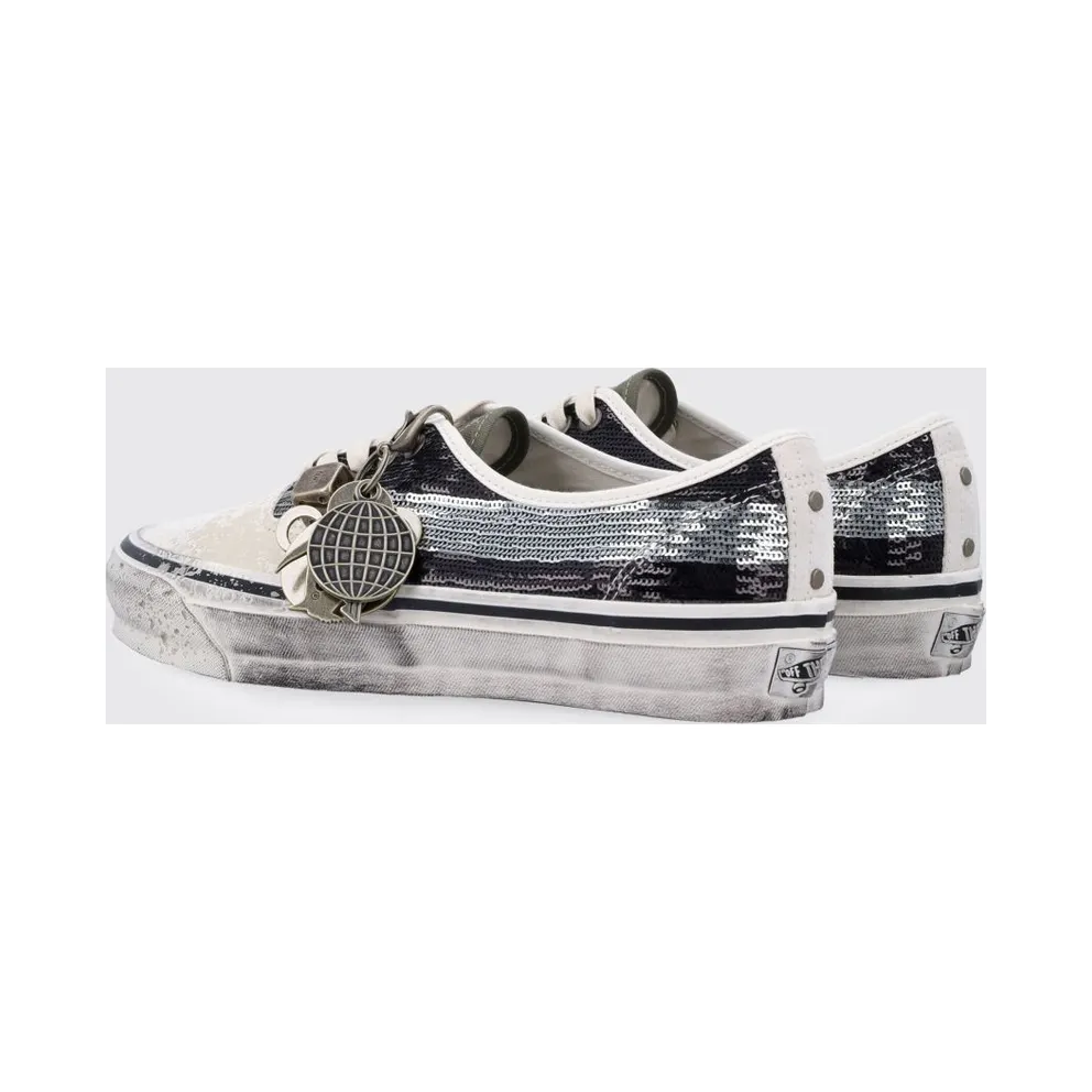 Vans LX Authentic 44 Floral Print Cotton Canvas Black 1 (VN000DB8MCG1)
