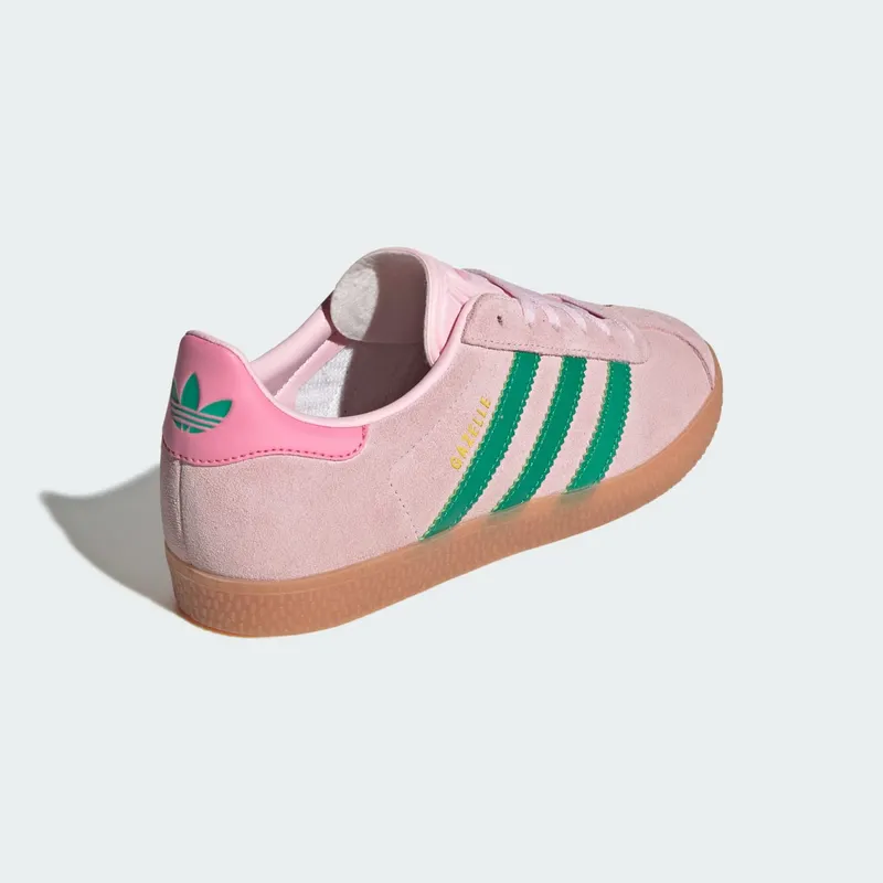 Adidas Gazelle Kids Clear Pink / Court Green / Bliss Pink (JP7128)