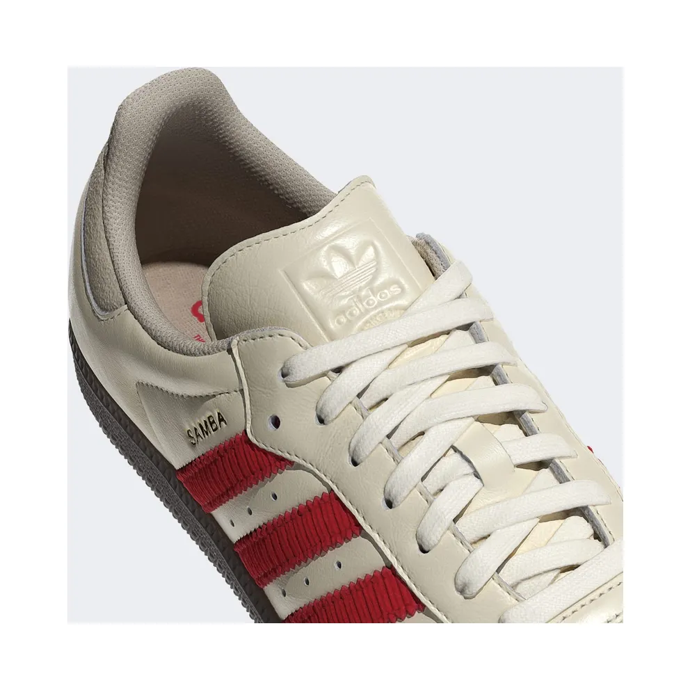 Adidas Samba OG “Off White Better Scarlet” (IH6815)