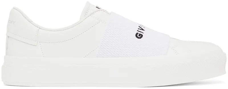Givenchy White City Court Slip-On Sneakers (BH005XH14X100)