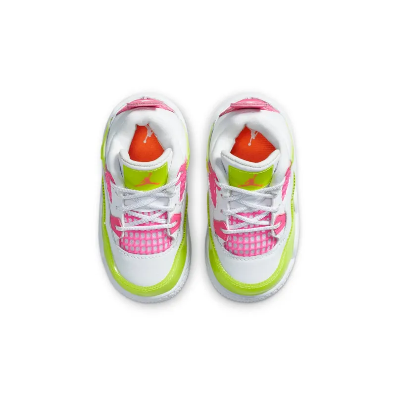 Jordan 4 Retro White Lemon Pink (TD) White/Lemon Venom-Pink Blast (CV7807-100)