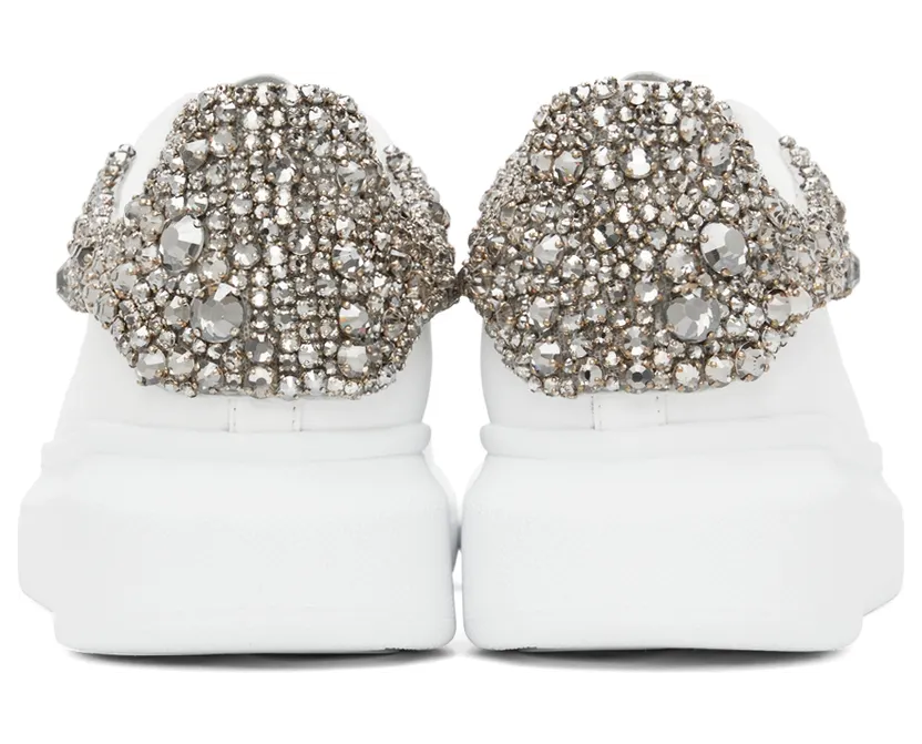 Alexander McQueen White & Silver Oversized Sneakers (687331WIB9X) (2)