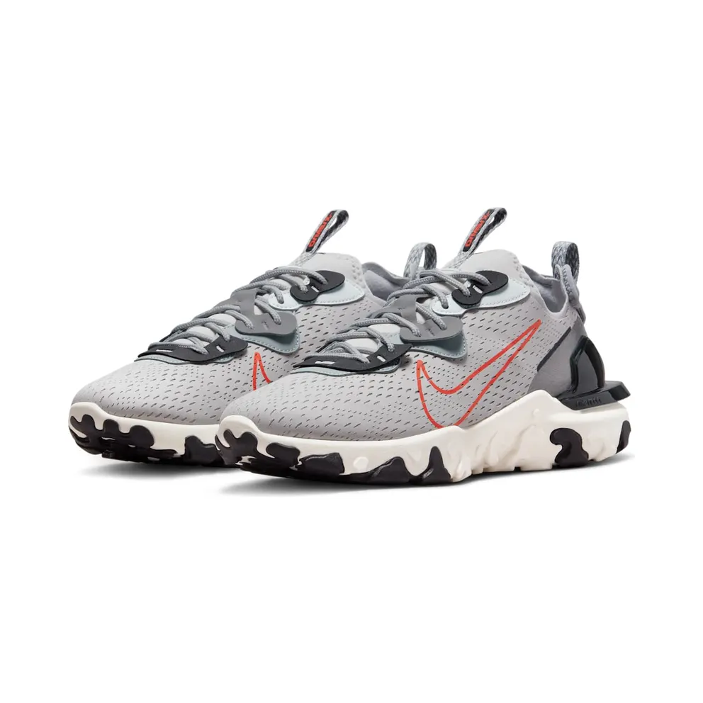 Nike React Visionen for Men Grey – “Grey Fog / Sail / Light Smoke Grey / Team Orange” (DR8611-001)